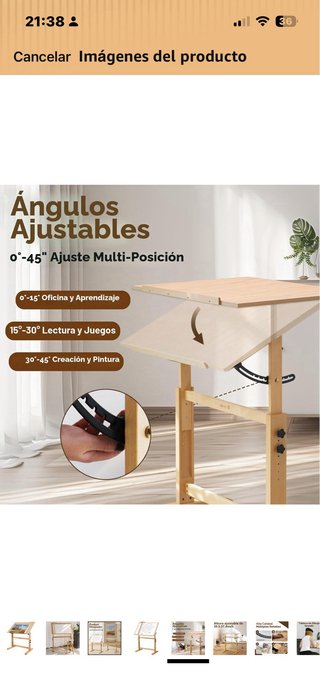 Tavolo da Disegno Professionale in Legno