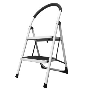Escalera Plegable Acero 2 Peldaños, Nueva