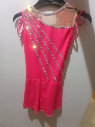 Maillot patinaje artístico pedrería SS16.T 6-8 apr