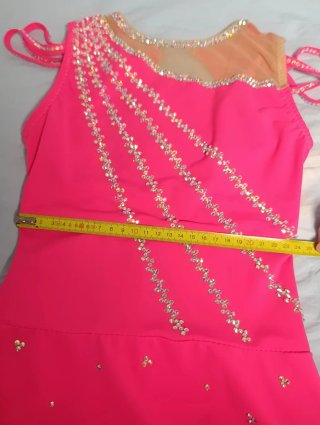 Maillot patinaje artístico pedrería SS16.T 6-8 apr