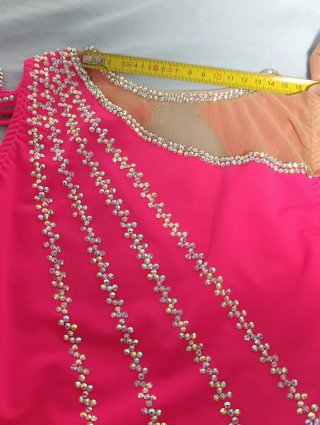 Maillot patinaje artístico pedrería SS16.T 6-8 apr