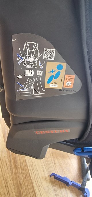 Silla coche Klippan CENTURY Grupo 1-2