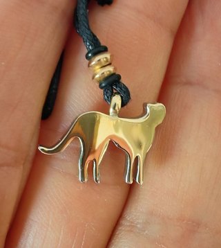 Ciondolo Ghepardo 18k Oro Acciaio 316L