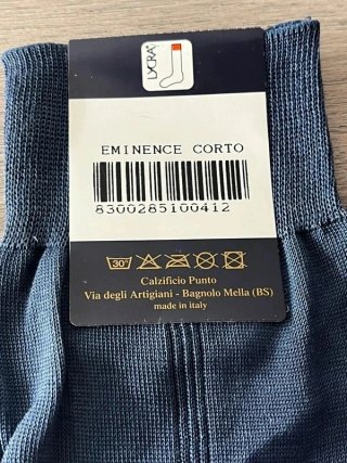 Calzini 100% Filo di Scozia Blu Taglia Unica