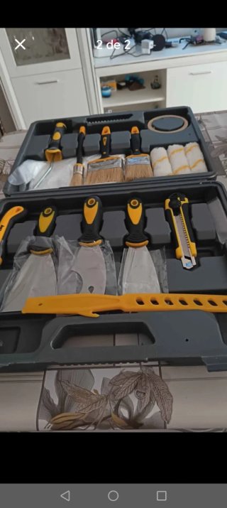 Maletín Herramientas Pintura Brochas Rodillos