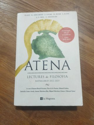 Atena lectures de filosofia : Batxillerat 2022-...