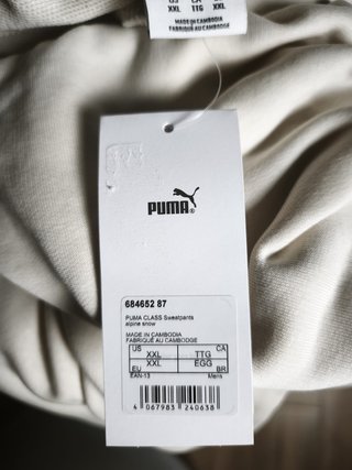 NEW Puma Class Sweatpants Alpine Snow - Size XXL