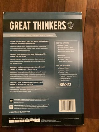 Great Thinkers: Students and Work book