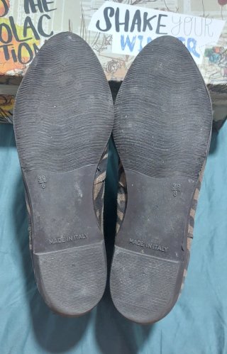Botines con estampado de cebra