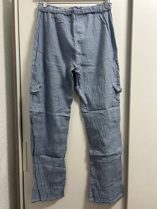 Pantalón pijama cuadros azul