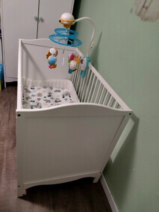 Cuna IKEA SMÅGÖRA + Colchón: Pack SIN ESTRENAR