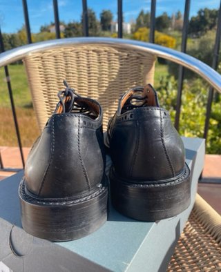 Zapatos GANT cuero negro wingtip derby 43.5