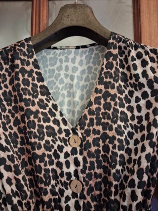 Vestito donna fantasia leopardata