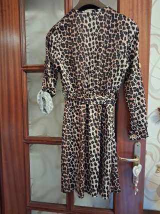 Vestito donna fantasia leopardata