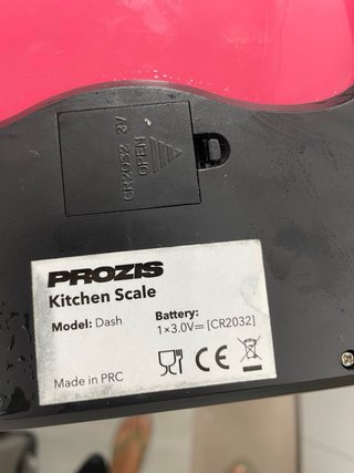 Báscula Cocina Digital Prozis Roja