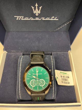 Reloj Maserati Negro y Verde