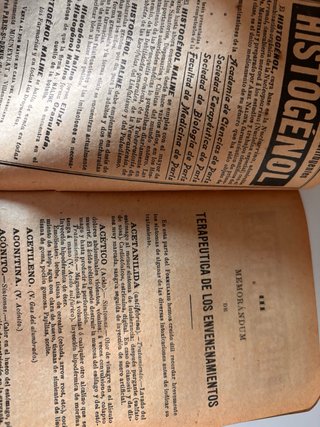 Lote 3 libros de Medicina y Farmacia 1905-1926