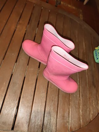 Botas de agua rosas para niña Tribord n 30