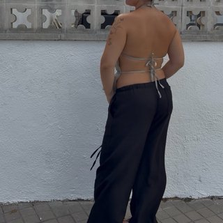 Top Fruncido Ajustable (S/M/L) Hecho a Mano