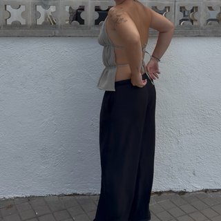 Top Fruncido Ajustable (S/M/L) Hecho a Mano