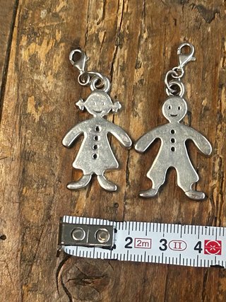 Conjunto Colgantes Plata 925 Niño y Niña