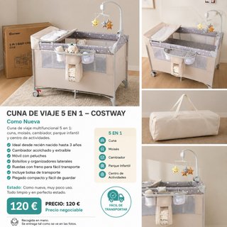Cuna de viaje 5 en 1 Costway