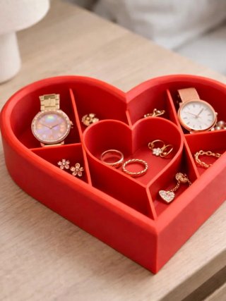 Organizador de Joyas Dorado y Plateado