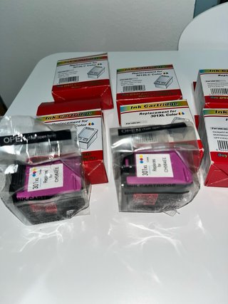 Lote 9 cartuchos tinta HP nuevos