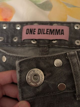 One Dilemma Jeans Acampanados Grises Talla 32