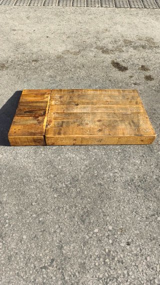 Rampa de madera para escalón