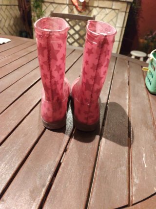 Botas de agua niña estrellas rosas n33 Unit Shoes