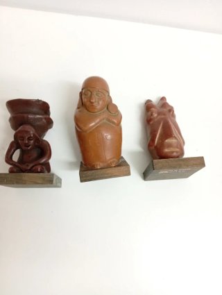 3 Figuras Decorativas Artesanales