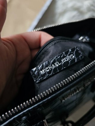 Bolso Michael Kors Negro Cocodrilo