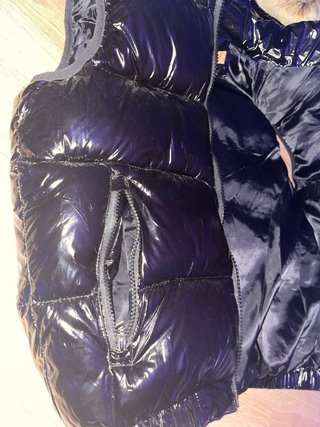 Chaleco Moncler Negro con Capucha