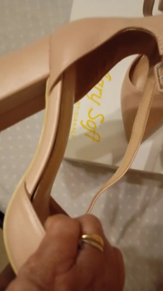 Scarpe tacco beige n.39