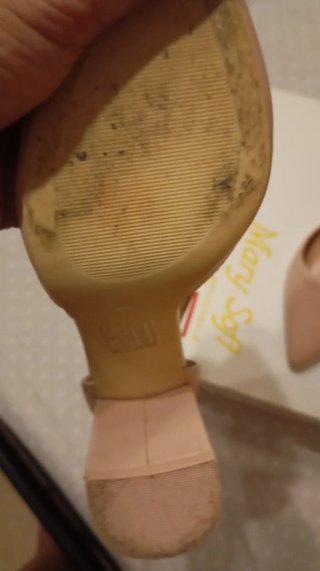 Scarpe tacco beige n.39