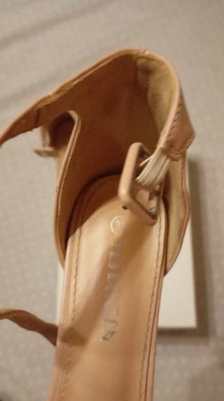 Scarpe tacco beige n.39