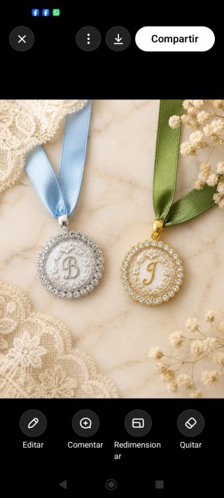 Colgante Virgen del Pilar Oro o Plata