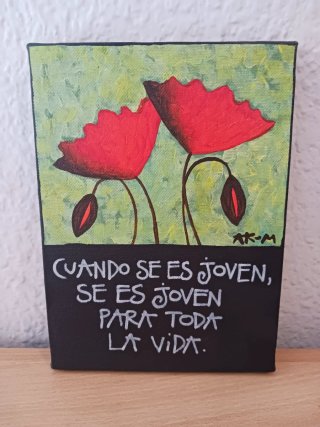Cuadro Amapolas Joven para toda la vida