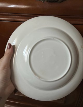 Platos de porcelana con rosas