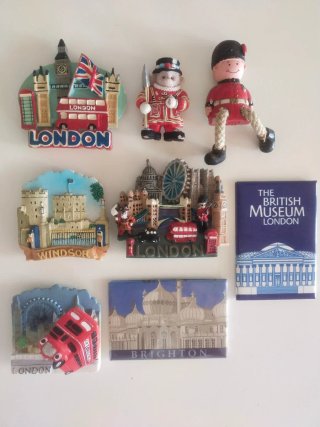 Imanes Inglaterra Londres Brighton Souvenir Viaje