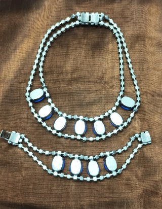 Parure De Liguoro Collana + Bracciale Blu