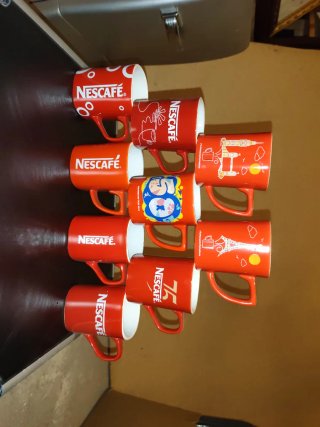 Lote 7 Tazas Nescafé Cerámica
