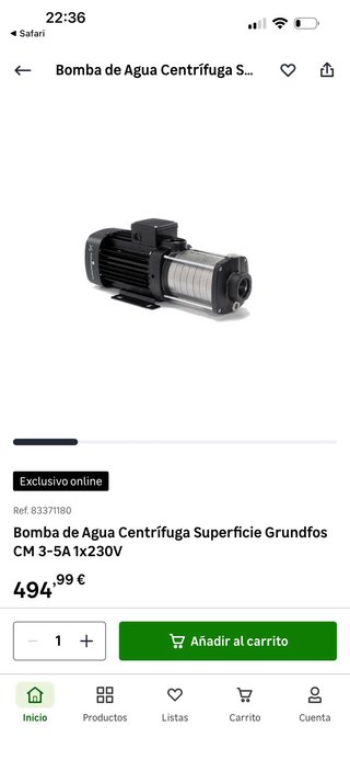 Bomba Centrífuga Grundfos CM3-5