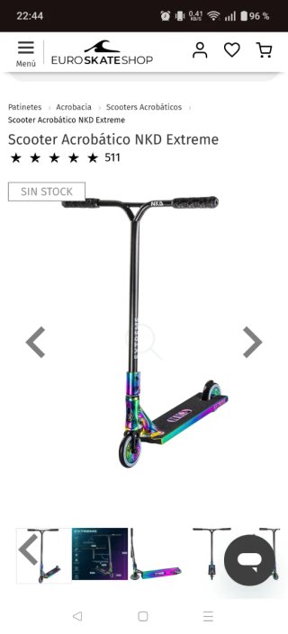 Patinete Freestyle NKD Scooter Profesional Trucos