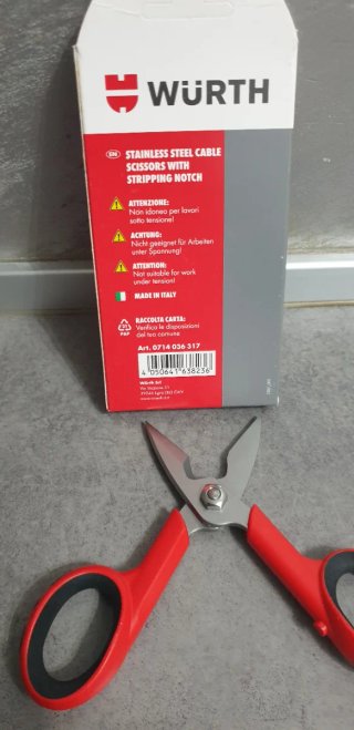 Forbici WURTH Acciaio INOX Cavi - Nuove
