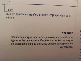 Visual español, inglés, francés, chino, árabe