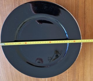 6 bases de plato negras nuevas