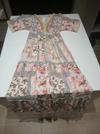 Vestido estampado floral talla única