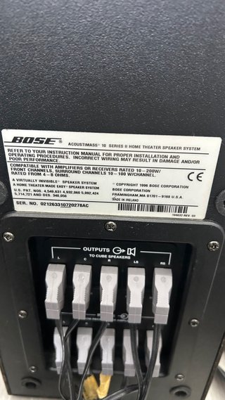 Bose Acoustimass 10 Serie II